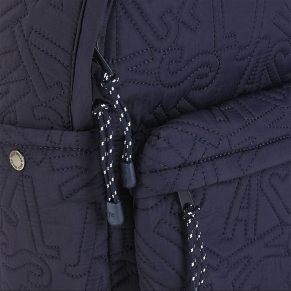 Quilted Navy Backpack - Picture 3 of 10
